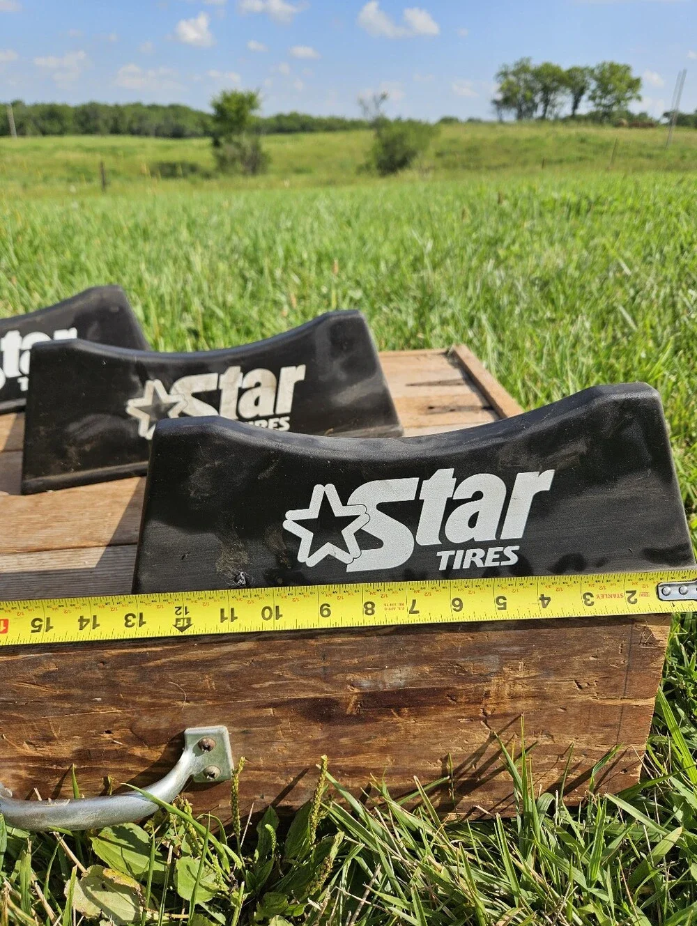 Star Tire Store Display Stand Plastic Advertisement Sign 3-pc Rack